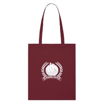 Marathonien Running Queen Running Cadeau de course - Tote bag bio Stanley/Stella - bordeaux - Devant