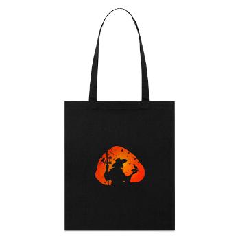 alimentation des oiseaux - Tote bag bio Stanley/Stella - noir - Devant