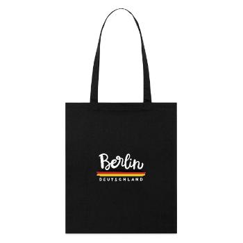 Berlin Deutschland - Stanley/Stella Bio-Stoffbeutel - Schwarz - Vorne