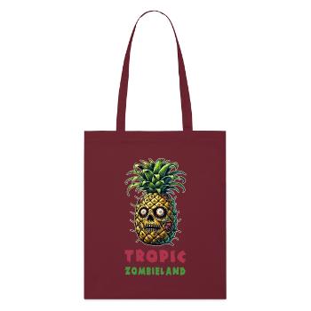 Tropic Zombieland pineapple - Stanley/Stella Organic Tote Bag - burgundy - Front