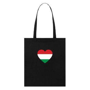 Love Liebe geschenk UNGARN Hungary - Stanley/Stella Bio-Stoffbeutel - Schwarz - Vorne