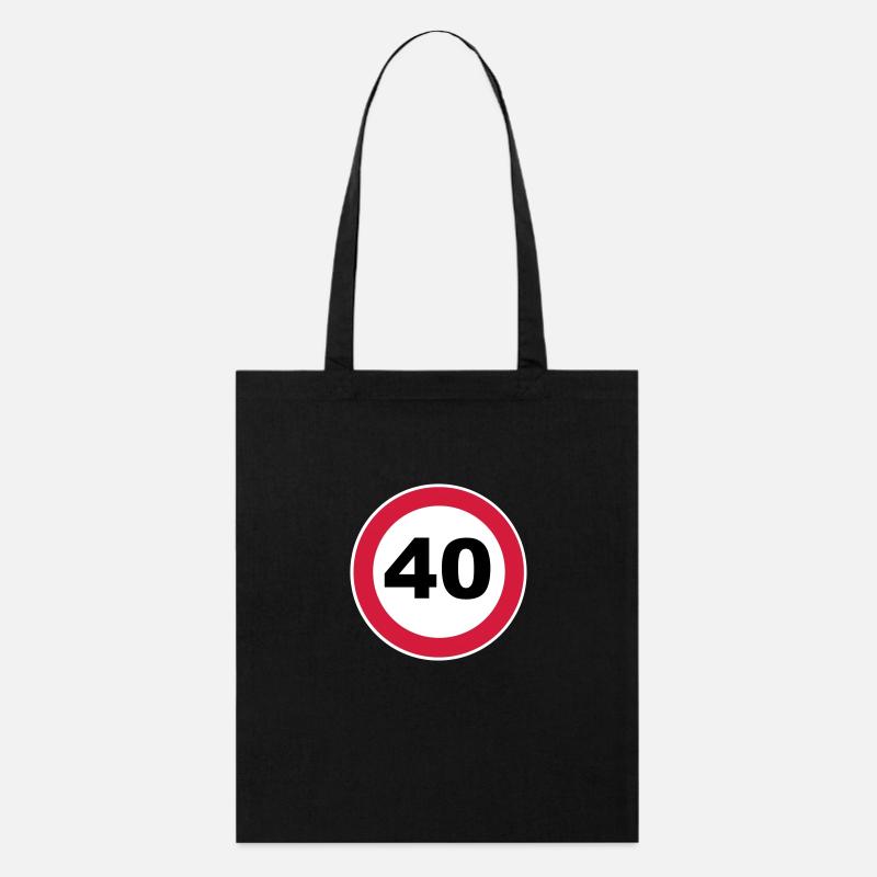 40th birthday - Stanley/Stella Organic Tote Bag - black