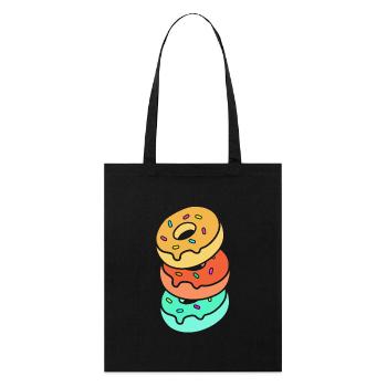 Bagel - Stanley/Stella Bio-Stoffbeutel - Schwarz - Vorne
