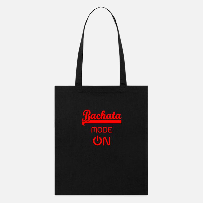 Bachata MODE ON red - Bachata Dance Shirt - Stanley/Stella Bio-Stoffbeutel - Schwarz