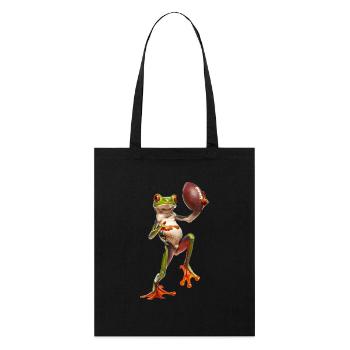 Tree Frog Soccer - Stanley/Stella Organic Tote Bag - black - Front