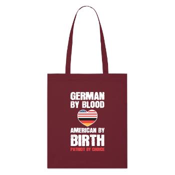 American German - Stanley/Stella Organic Tote Bag - burgundy - Front