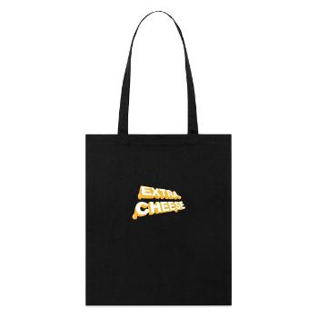 Extra Cheese - Extraportion cheese - Stanley/Stella Organic Tote Bag - black - Front