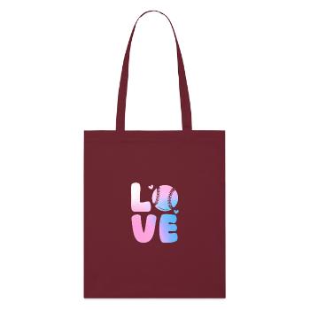 Joueur de baseball Baseball - Tote bag bio Stanley/Stella - bordeaux - Devant