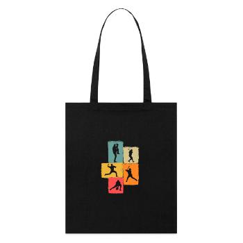 Joueur de baseball Baseball - Tote bag bio Stanley/Stella - noir - Devant