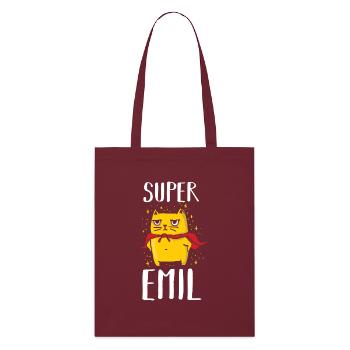 Emil - Stanley/Stella Bio-Stoffbeutel - Burgunderrot - Vorne