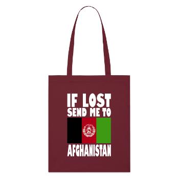 Slogan du drapeau afghan - Tote bag bio Stanley/Stella - bordeaux - Devant