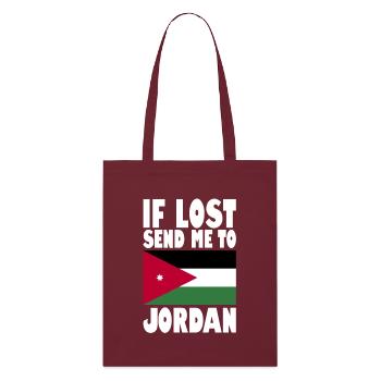 Drapeau de Jordanie - Tote bag bio Stanley/Stella - bordeaux - Devant
