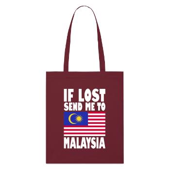 Drapeau de la Malaisie - Tote bag bio Stanley/Stella - bordeaux - Devant