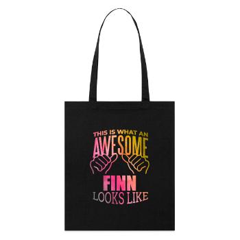Finlande - Tote bag bio Stanley/Stella - noir - Devant