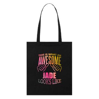 Jade - Stanley/Stella Organic Tote Bag - black - Front