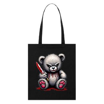 Horreur Teddy - Tote bag bio Stanley/Stella - noir - Devant