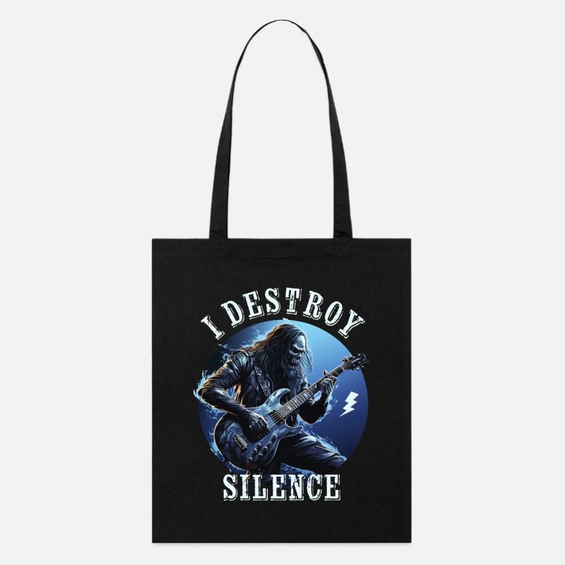 I Destroy Silence - Stanley/Stella Bio-Stoffbeutel - Schwarz