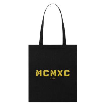 Roman numeral year of birth Made in 1990 - Stanley/Stella Organic Tote Bag - black - Front