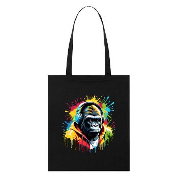 T-shirt gorille unisexe pour mélomane - Tote bag bio Stanley/Stella - noir - Devant