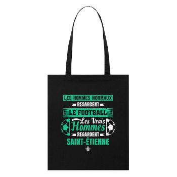 Saint-Étienne,football,socer,club,football, - Stanley/Stella Organic Tote Bag - black - Front