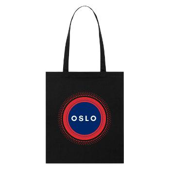 Oslo Norwegen - Stanley/Stella Bio-Stoffbeutel - Schwarz - Vorne