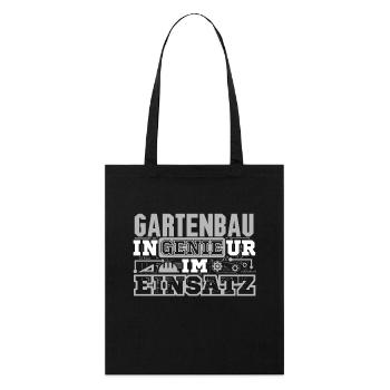 Gartenbau - Genie - Stanley/Stella Bio-Stoffbeutel - Schwarz - Vorne