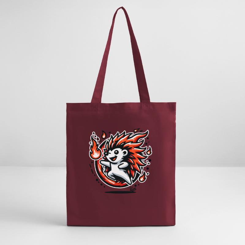 Hérisson chaud joyeux avec du feu Tote bag bio Stanley/Stella