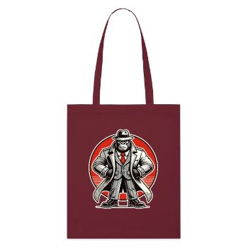 Détective Gorille - Tote bag bio Stanley/Stella - bordeaux - Devant