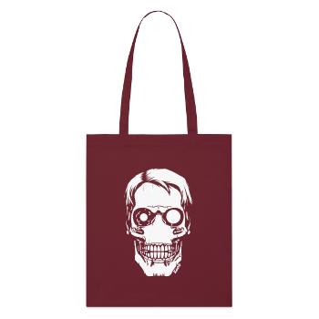 Cyber Skull – Crâne futuriste - Tote bag bio Stanley/Stella - bordeaux - Devant