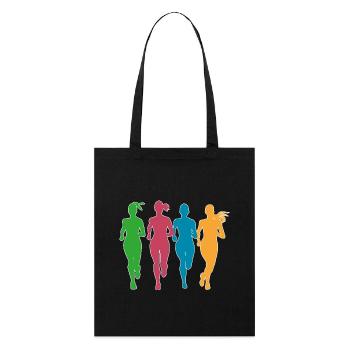 Joggers in action - Stanley/Stella Organic Tote Bag - black - Front