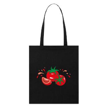 Tomates juteuses - Tote bag bio Stanley/Stella - noir - Devant