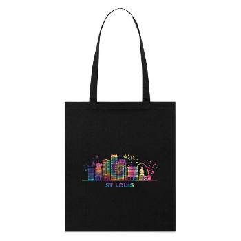 Horizon de Saint-Louisiain Saint-Louis - Tote bag bio Stanley/Stella - noir - Devant