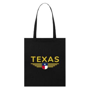 Texas Fan T-Shirt – Lone Star Style - Stanley/Stella Bio-Stoffbeutel - Schwarz - Vorne