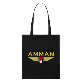 Jordan Amman Fan Outfit T-Shirt Design Gift - Tote bag bio Stanley/Stella - noir - Devant