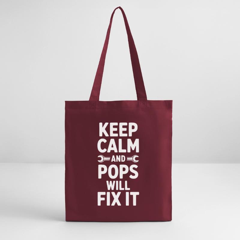 Keep Calm and Pops Will Fix It Stanley/Stella Organic Tote Bag