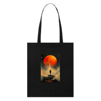 Red Sun - Stanley/Stella Organic Tote Bag - black - Front