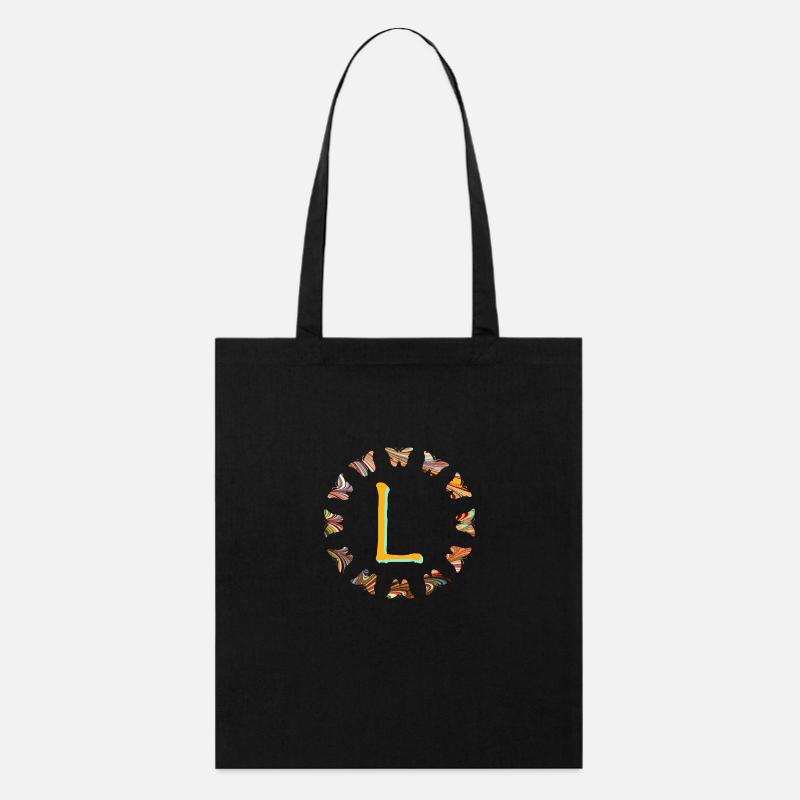 Butterflies E 56 L - Stanley/Stella Organic Tote Bag - black