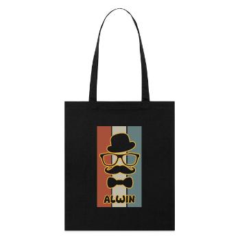 Name: Alwin - Stanley/Stella Organic Tote Bag - black - Front