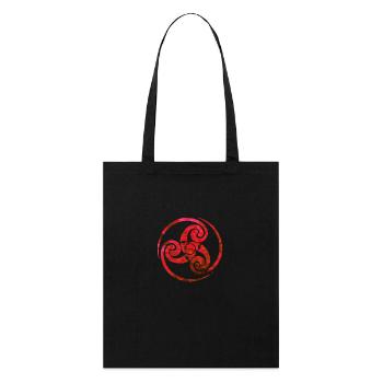Celtic Knot Red - Stanley/Stella Organic Tote Bag - black - Front