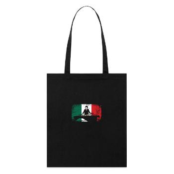 Mexican flag marimba player marimbist - Stanley/Stella Bio-Stoffbeutel - Schwarz - Vorne