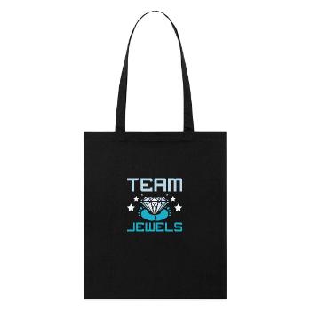 Gender Reveal Team boy team jewels - Stanley/Stella Bio-Stoffbeutel - Schwarz - Vorne