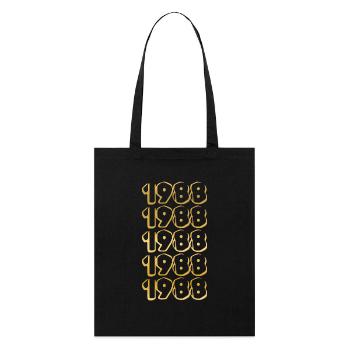 Year 1988 - Stanley/Stella Organic Tote Bag - black - Front