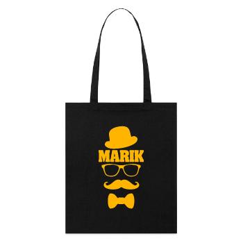 Prénom Marik - Tote bag bio Stanley/Stella - noir - Devant