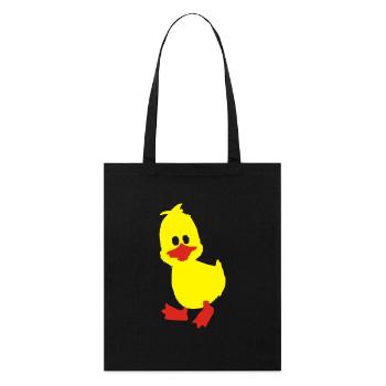 ente, entchen - Stanley/Stella Bio-Stoffbeutel - Schwarz - Vorne