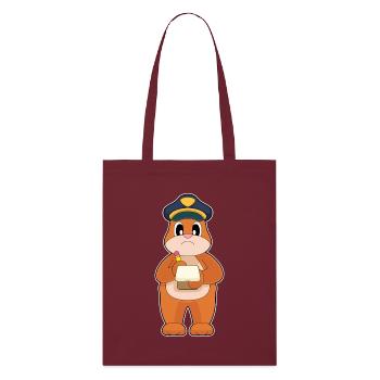 ours policier contravention police - Tote bag bio Stanley/Stella - bordeaux - Devant