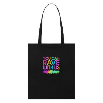 Rave Raver Techno music Techno bass Mixer - Stanley/Stella Organic Tote Bag - black - Front