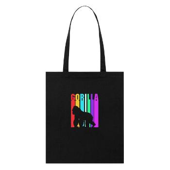 Gorilla - Stanley/Stella Organic Tote Bag - black - Front
