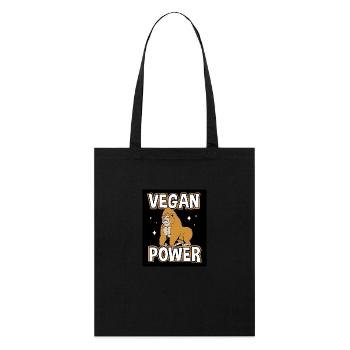 Gorilla - Stanley/Stella Organic Tote Bag - black - Front