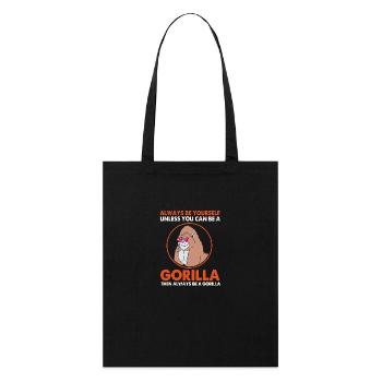 Gorilla - Stanley/Stella Organic Tote Bag - black - Front