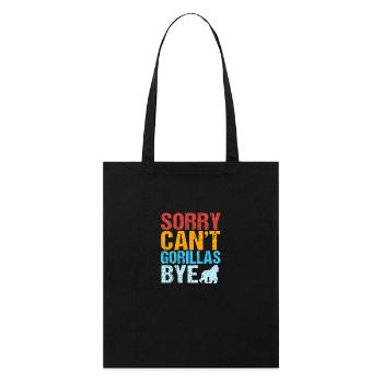 Gorilla - Stanley/Stella Organic Tote Bag - black - Front